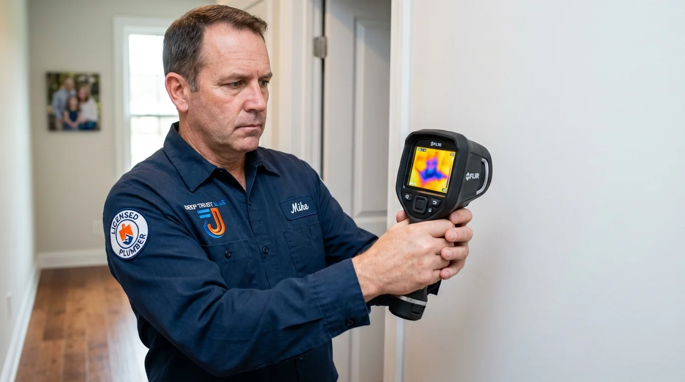 Thermal imaging leak detection by Johns Plumbing LLC in Mankato